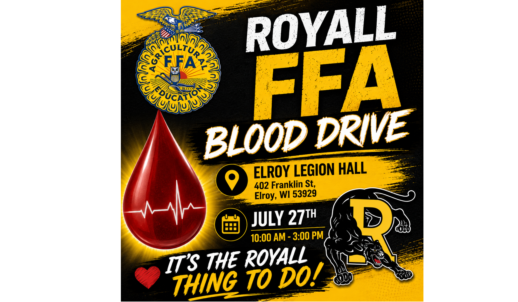 Royall FFA Blood Drive